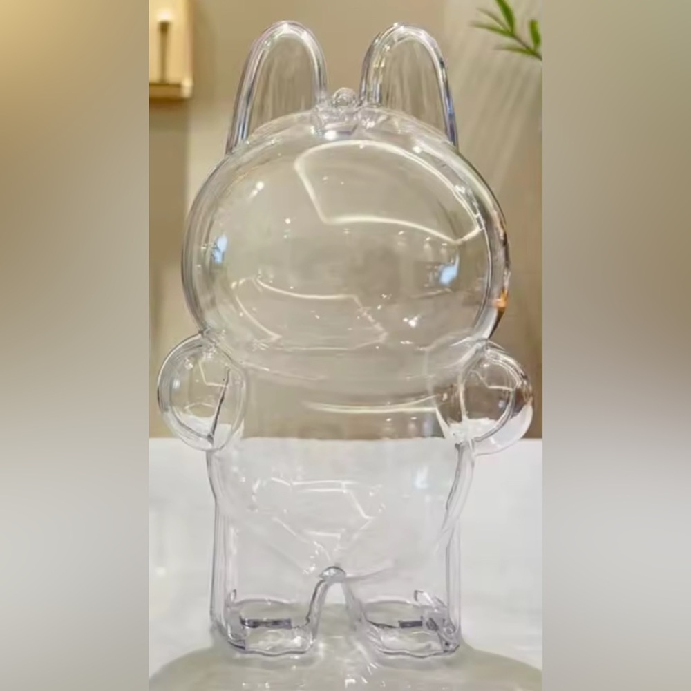 Cuddly Brown Stuffed Animal in Clear Case - Picture 4 of 6